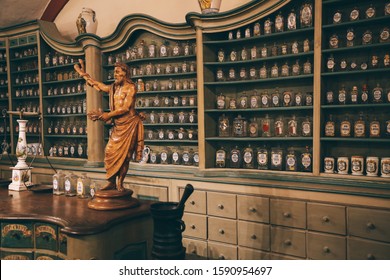 Heidelberg, Germany - June 5, 2019 : Heidelberg Castle Pharmacy Museum