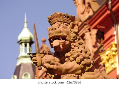 Heidelberg,University Square, Lion King Statue