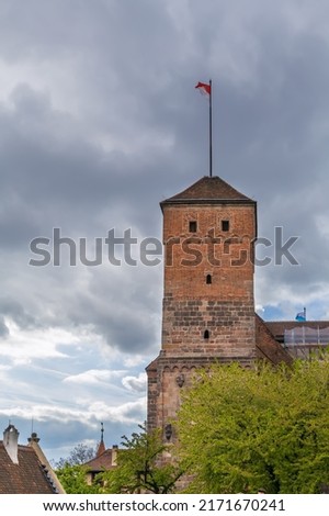 Heidenturm (Heathen Tower) and wall in Nuremberg castle, Germany