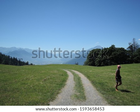 Similar – Foto Bild Spaziergang auf der Alm