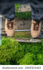 From the height of a glass elevator