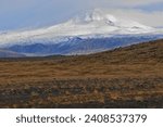 Hekla Volcano (or Hecla) is an active stratovolcano in the south of Iceland with a height of 1,491 m and last erupted in year 2000