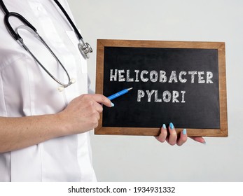  HELICOBACTER PYLORI H. Pylori Sign On The Chalkboard

