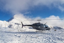 Helicopter In The Alps