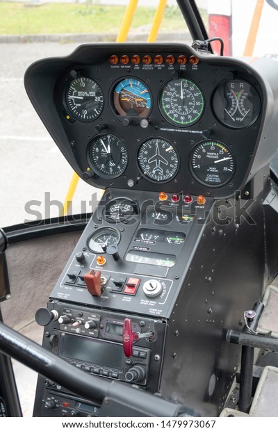 Helicopter Cockpit Full Knobs Instruments Stock Photo 1479973067 ...