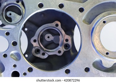 Helicopter Engine Detail With Round Holes, Air Force, Modern Aviation And Aerospace Industry, Abstraction 