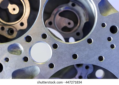 Helicopter Engine Detail With Round Holes, Air Force, Modern Aviation And Aerospace Industry, Abstraction 