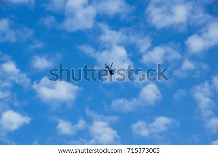 Similar – Image, Stock Photo rescue. Sky Clouds White