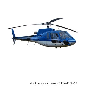 Helicopter isolated on white background                              