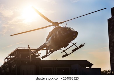 Helicopter Landing On The Pier