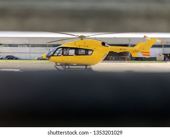 Helicopter ready for a flight