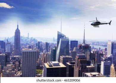 Helicopter For Sightseeing Over Manhattan.