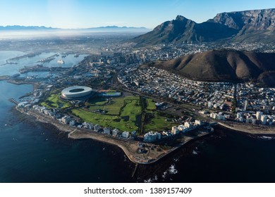 Helicopter view of cape town - Shutterstock ID 1389157409