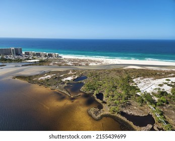 Helicopter View Of Florida Panhandle Beaches