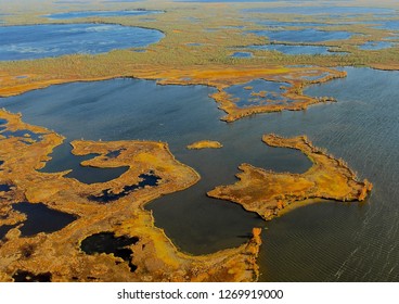 A Helicopter View On Wetlands. A Land Of Lakes. Season: Autumn 2012. Location: Western Siberia.