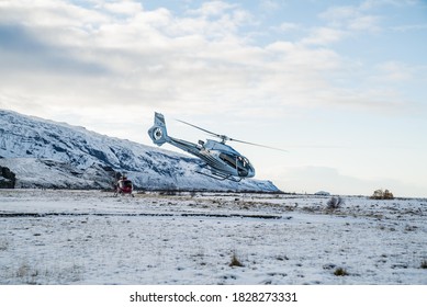 Helicopters Ready To Lift Off From Ground