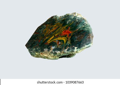 Heliotrope mineral.  bloodstone jasper