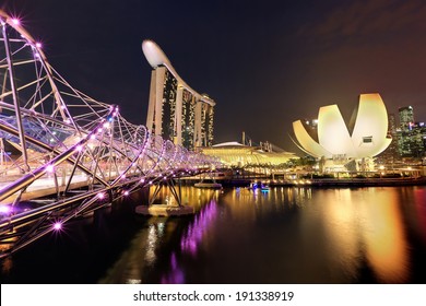 Helix Bridge Singapore Travel Landmark