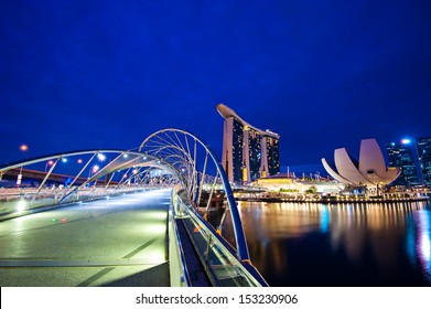 Helix Bridge Singapore Travel Landmarks