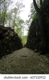 Hell Fire Pass, built by Allied POW's and conscripted Asian laborers during World War II