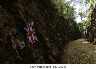 Hell Fire Pass, built by Allied POW's and conscripted Asian laborers during World War II