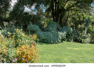 André Heller Botanical Garden. Gardone Riviera (BS), ITALY - August 25, 2020