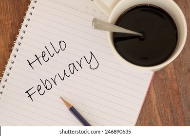 Hello February On Book 