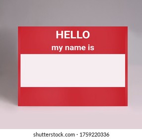 Hello My Name Is Greeting Ice Breaker Card