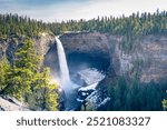 Helmcken falls in Wells Gray Provincial Park in Clearwater, British Columbia, Canada. 