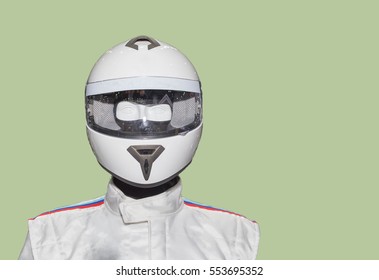 Helmet on the backdrop of a separate machine.