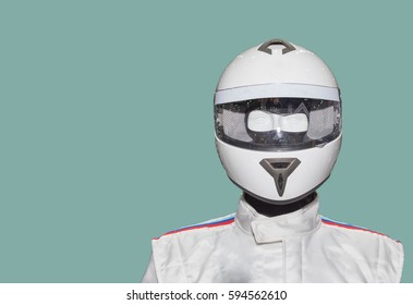 Helmet on the backdrop of a separate machine.