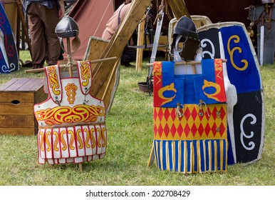 Helmets, Shields and Armours in an Ancient Celtic Military Encampment