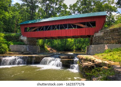 The Helmick Mill Covered Bridge in Ohio