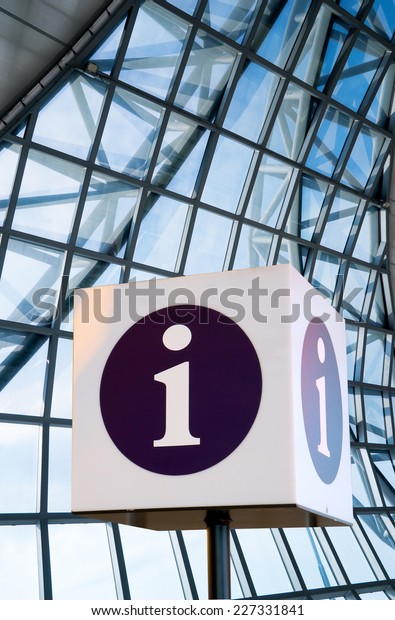 Help Desk Information Sign Airport Tourist Stock Photo Edit Now