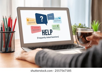 Help screen on the website provide answer to FAQ frequently asked question snugly with knowledge information and solution by customer support