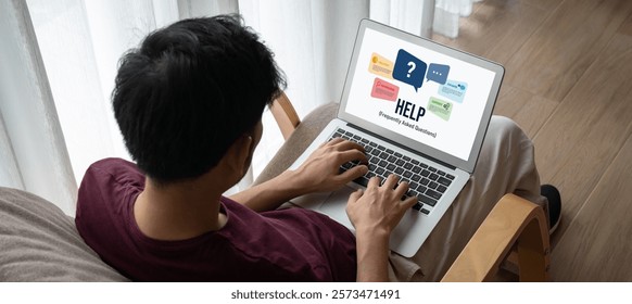 Help screen on the website provide answer to FAQ frequently asked question snugly with knowledge information and solution by customer support