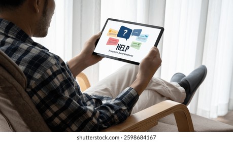 Help screen on the website provide answer to FAQ frequently asked question snugly with knowledge information and solution by customer support