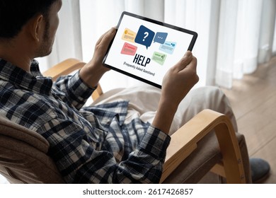 Help screen on the website provide answer to FAQ frequently asked question snugly with knowledge information and solution by customer support