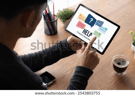 Help screen on the website provide answer to FAQ frequently asked question snugly with knowledge information and solution by customer support