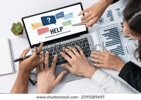 Help screen on the website provide answer to FAQ frequently asked question brisk with knowledge information and solution by customer support