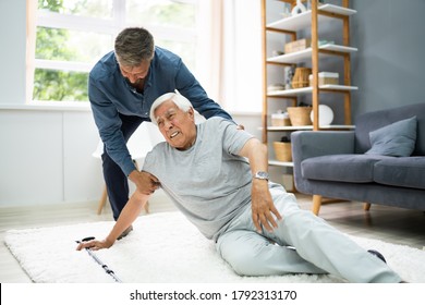 Helping Elder Senior Fallen Man After Stock Photo 1792313170 | Shutterstock