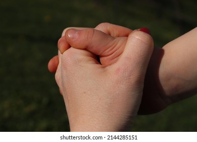 Helping Hand, Strong Grip. Close-up 
