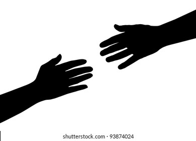 5,299 Giving a hand silhouette Stock Photos, Images & Photography ...