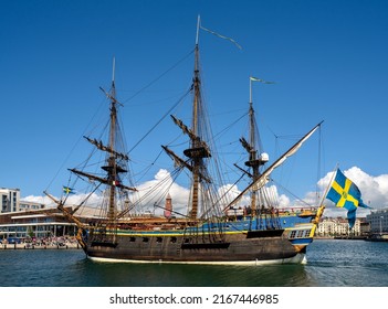 Helsingborg, Sweden - Jun 14, 2022:  The Sailing Ship 