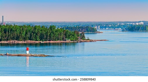 Helsinki Archipelago At Sunny Summer Day.