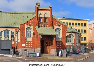 HELSINKI, FINLAND - MARCH 23, 2018: Market Hall Of Hietalahti Was Opened In December 1903