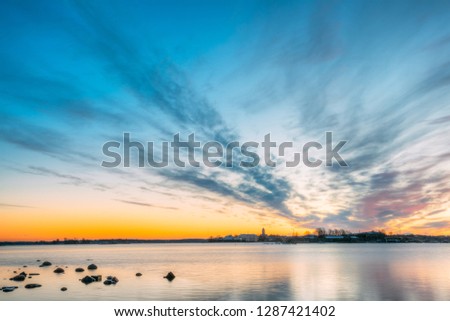 Similar – Image, Stock Photo Helsinki, Finland. Suomenlinna Church In Fortress Of Suomenlinna Or Sveaborg And Partially Fortified Island Harakka At Sunrise Sunset Time. Panorama, panoramic view, Helsinki, Finland. Panorama Panoramic View Of Suomenlinna Church In Fortress Of Suomenl…