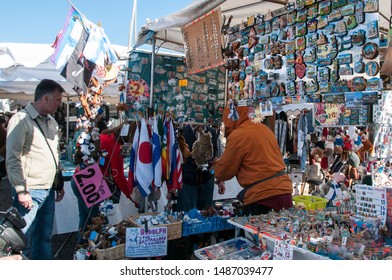 Helsinki/Finland. 05.13.2019.  Helsinki Street Skins And Souvenirs Market