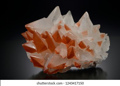 Hematite On Calcite, Stank Mine, Barrow, Cumbria, England