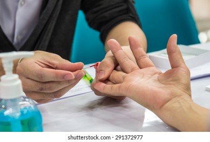 Hematocrit Blood Test In Check Up.